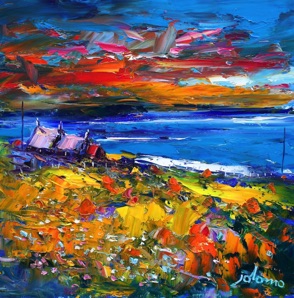The Gloaming Isle of Iona 16x16 The Gloaming Isle of Iona 16x16
